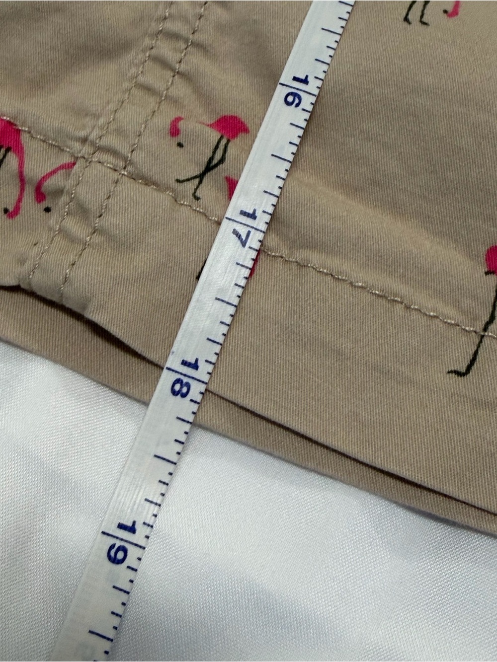 croft & barrow Beige Skort with Pink Flamingo Print - Picture 10 of 11